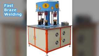 Six Station Braze Welding Induction Heat Equipment
