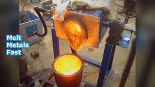 25KW Induction Smelter Aluminum Bronze