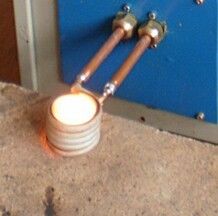 15KW Single Phase High Frequency Induction Heating gold melting equipment